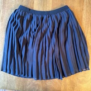 UNIQLO Navy Blue Pleated Skirt